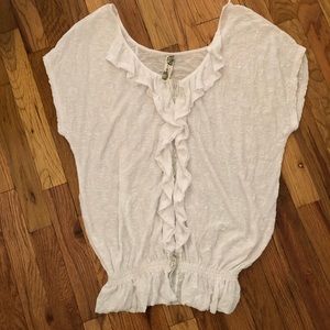 Free people flowy textured top